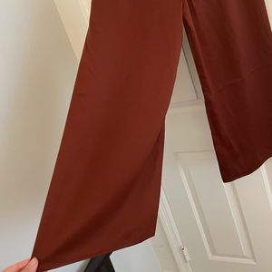 Bronze wide leg pants